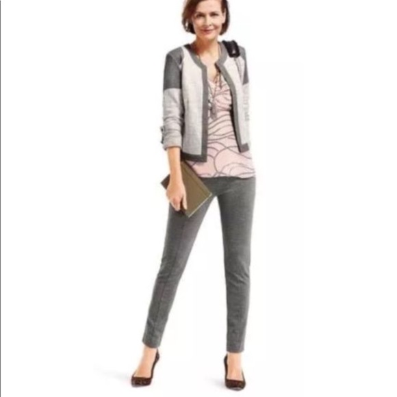 NWT! CAbi mixed media jacket in gunmetal - Picture 3 of 8